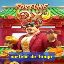 cartela de bingo pra imprimir